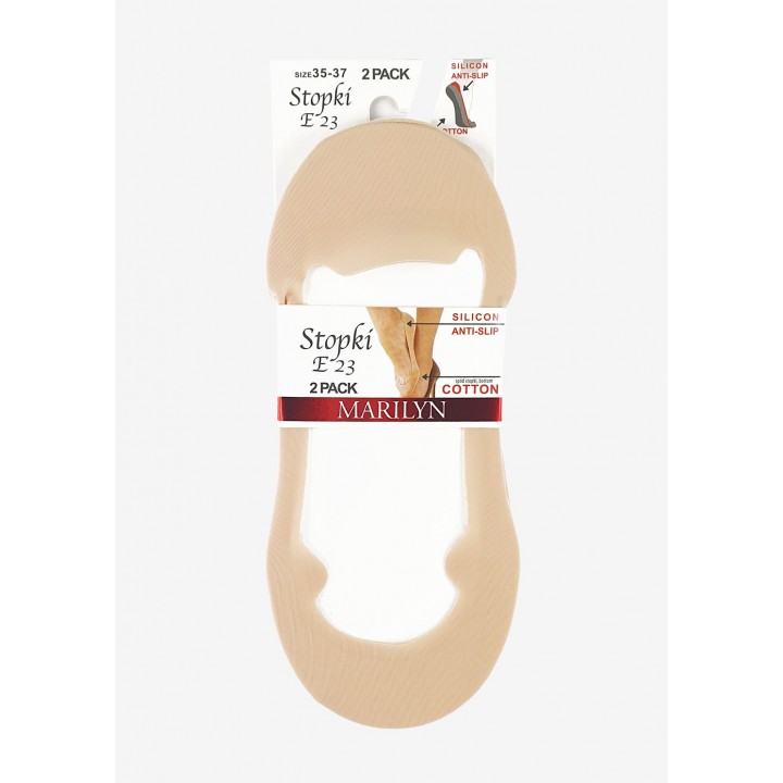 STOPKI MARILYN DAMSKIE E23 BEIGE 38/41 2PACK