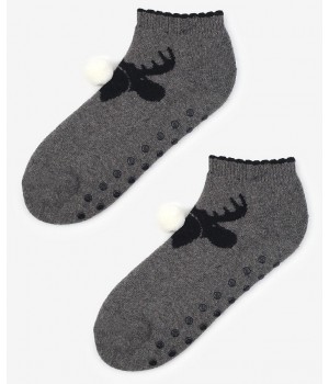 Махровые носки Marylyn Angora W44, универсальные, темно-серые
