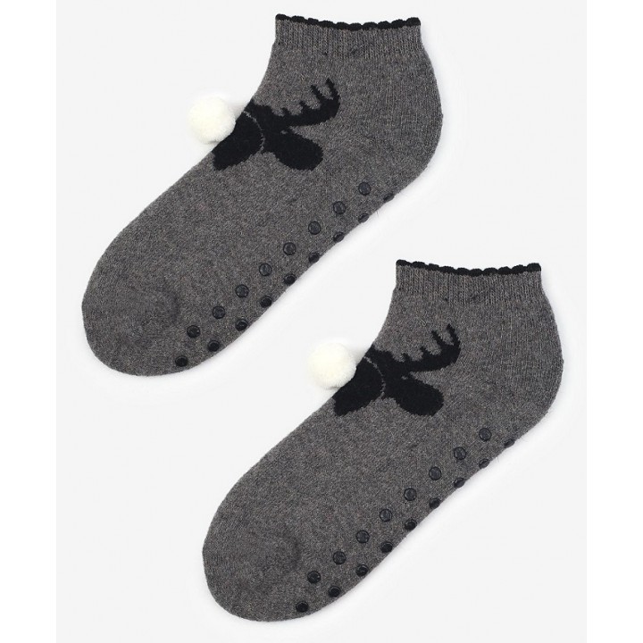 Махровые носки Marylyn Angora W44, универсальные, темно-серые