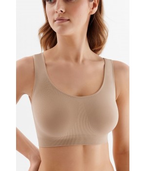 ТОП GABRIELLA БЕЗШОВНИЙ ТОП МАЙКА НАТУРАЛЬНОГО КОЛЬОРУ /S