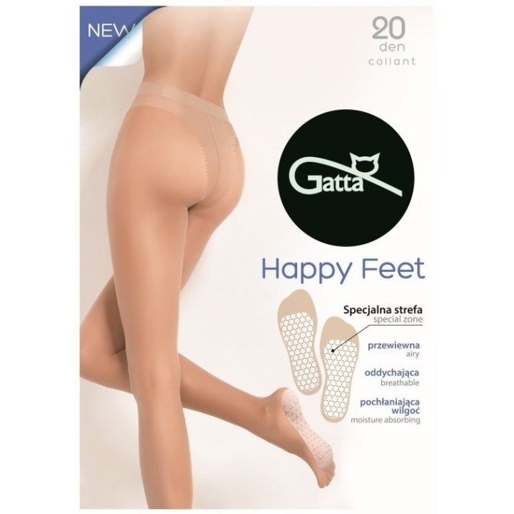 Колготки GATTA HAPPY FEET, размер 20, S/M, бежевые.
