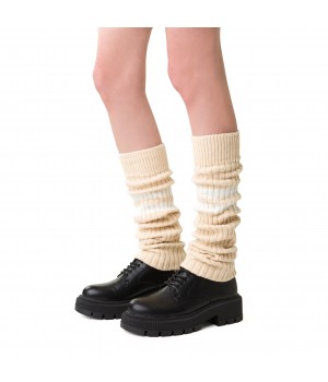 Леггинсы Steven 068 в полоску, ваниль/экрю