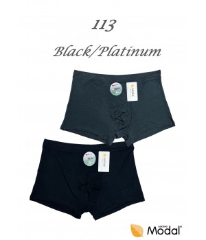 Чоловічі шорти DCPOLO 113 з модалу, 2 шт., чорний/сірий /L