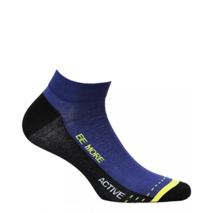 STOPKI WOLA WZOROWANE MĘSKIE W998 NAVY 38/40