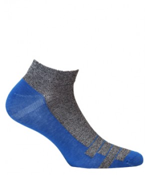 STOPKI WOLA WZOROWANE MĘSKIE W994 BLACK/BLUE 44/46