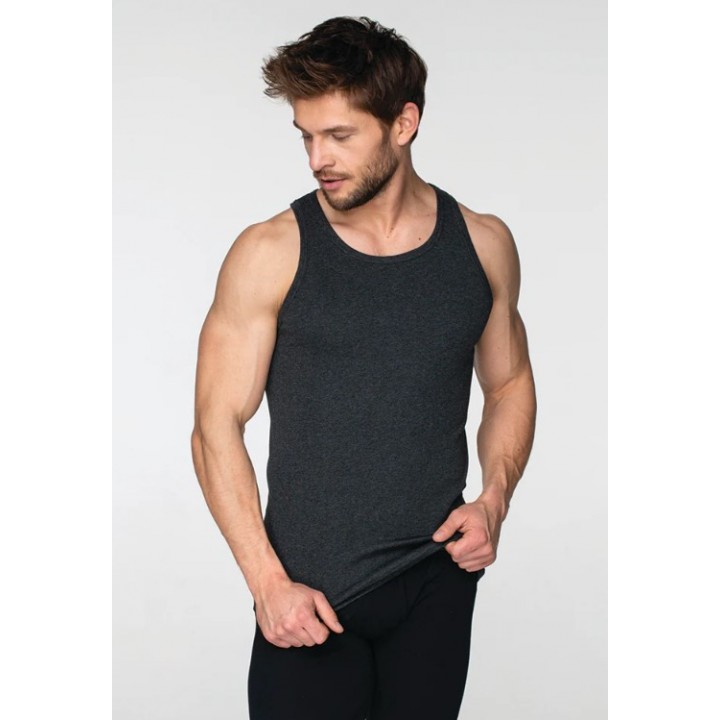 Футболка KEY MVS-012 XL меланж - темно-сіра