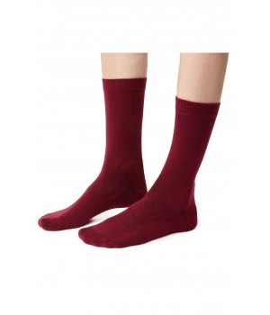 Женские полумахровые носки Steven 130, бордовые, размер 35-37