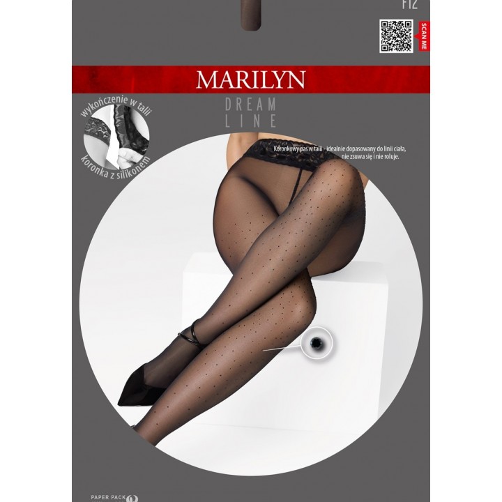 Колготки 3/4 кольору MARILYN DREAM LINE F12 чорні