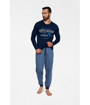 Пижама HENDERSON 40034 BEAST размера M, темно-синяя.