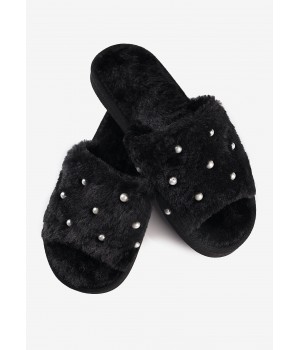 Чорні капці Marilyn Poupée Apearls 36/37