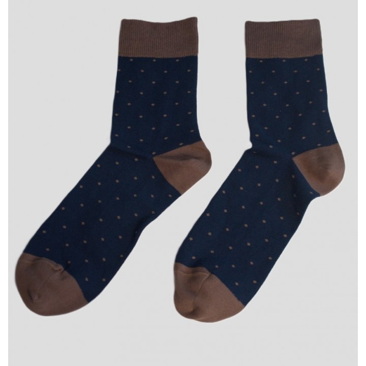 Мужские повседневные носки WOLA PERFECT WZ158 NAV/BROW 42/44