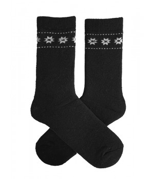 Мужские махровые носки Marylyn Angora D30, черные.