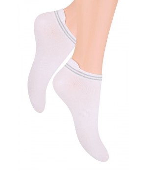 ШКАРПЕТКИ STEVEN 091 35-37 біло-сірі