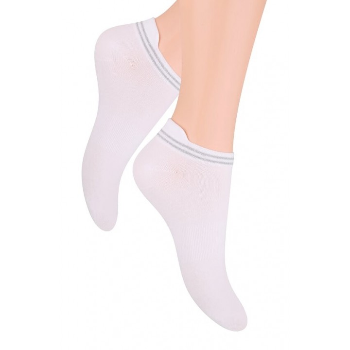 Носки Steven 091 35-37 белые - серые
