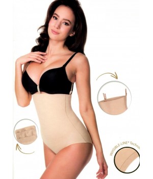 Труси коригуючі з високою талією і бретелями JULIMEX 251 EXTRA! WYSOKA TALIA