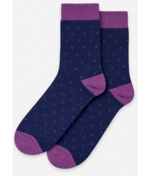 Мужские повседневные носки WOLA PERFECT WZ158 NAV/PURP 39/41