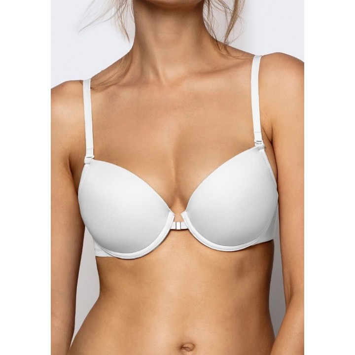 Бюстгальтер ATLANTIC BBR-051/058 із застібкою спереду білого кольору 75D білий