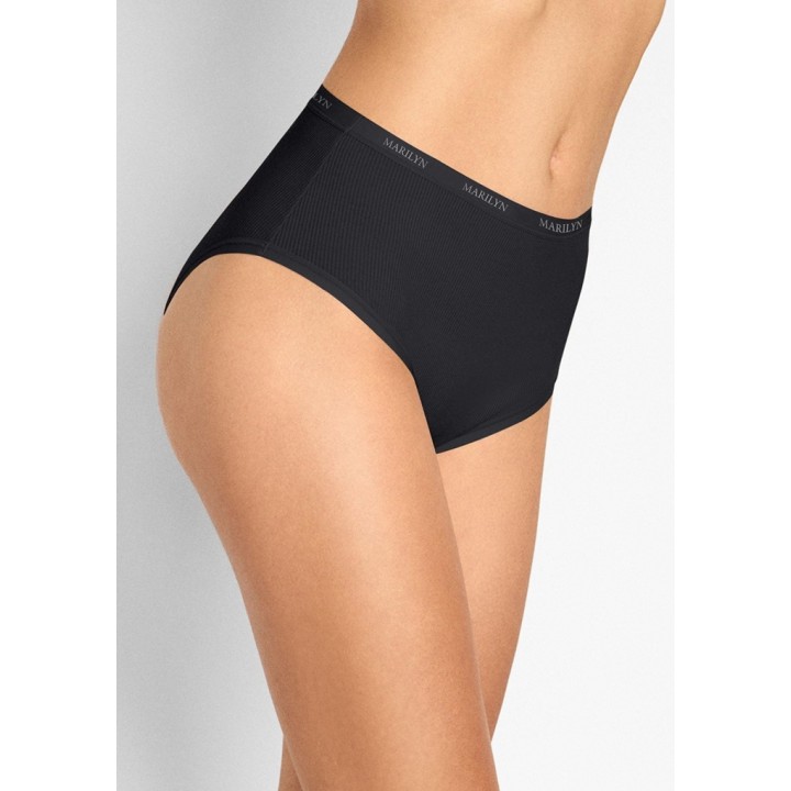 Трусики MARILYN HIGH BAMBOO THERMO-ACTIV чорного кольору /M