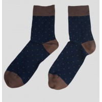 Мужские повседневные носки WOLA PERFECT WZ158 NAV/BROW 39/41