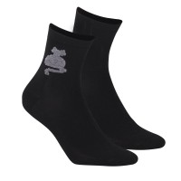 Женские носки WOLA PERFECT, размер W 161, черные, размер 36/38