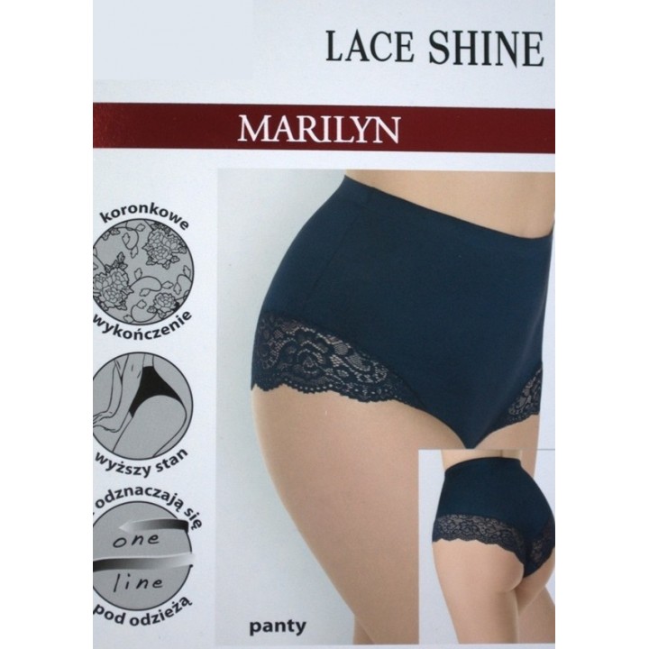 Трусики Marilyn Lace Shine, чорні, розмір S/M
