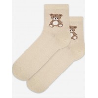 Женские носки WOLA PERFECT WZ965 бежевые, размер 36/38