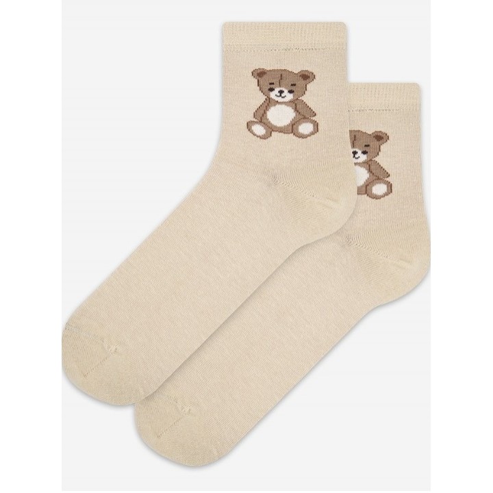 Женские носки WOLA PERFECT WZ965 бежевые, размер 36/38