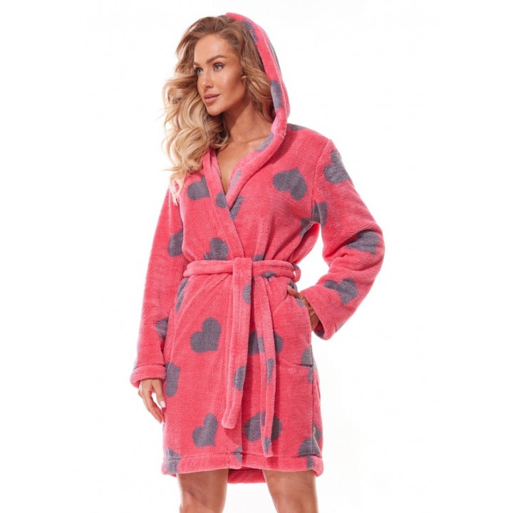 Женский банный халат L&L 2310 FUTURA AMARANTH /XL