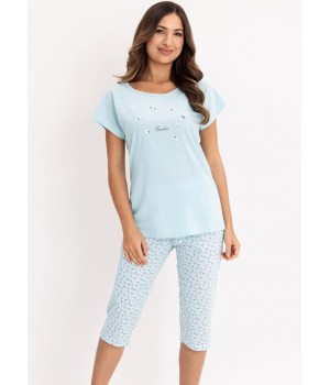 Женская пижама REGINA 735 бирюзового цвета / XXL