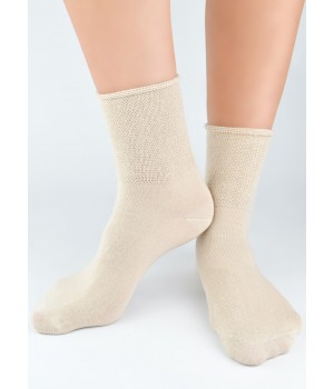 Медичні шкарпетки NOVITI SB103-U-05 бежеві 39-42