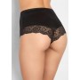 Бразильські чорні трусики Marilyn Lace Shine, розмір L/XL