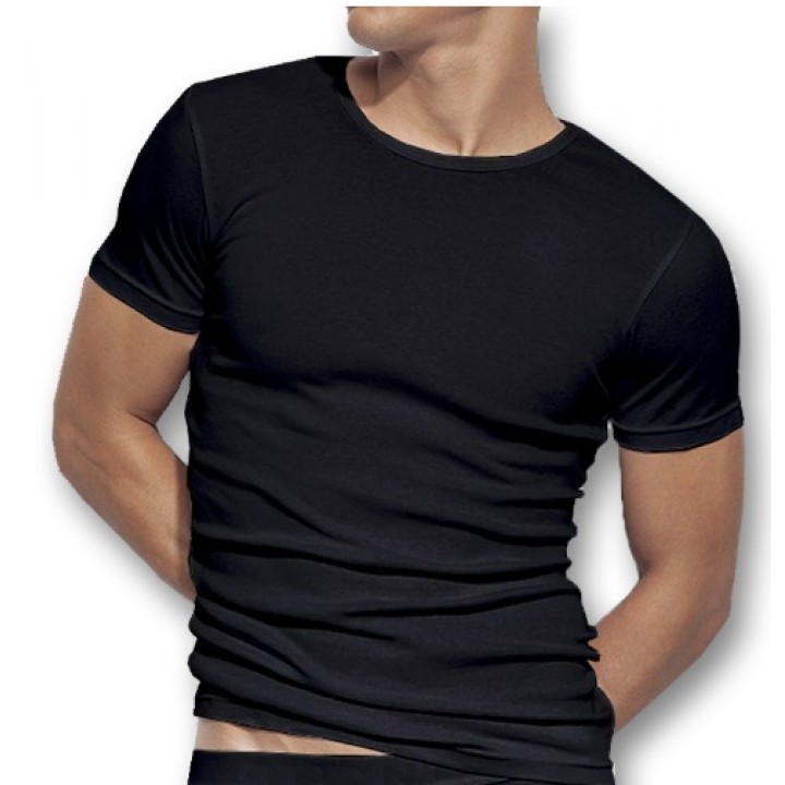 Футболка ATLANTIC EMBAJ ECV-048 L чорна