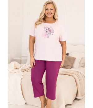 Женская пижама REGINA 739, розовая / XXL