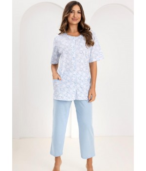 Женская пижама REGINA 738, синяя /M