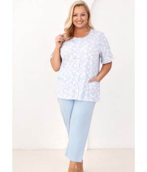 Женская пижама REGINA 738, синяя, размер 3XL