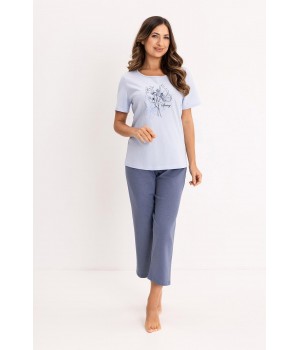 Женская пижама REGINA 739, синяя /M