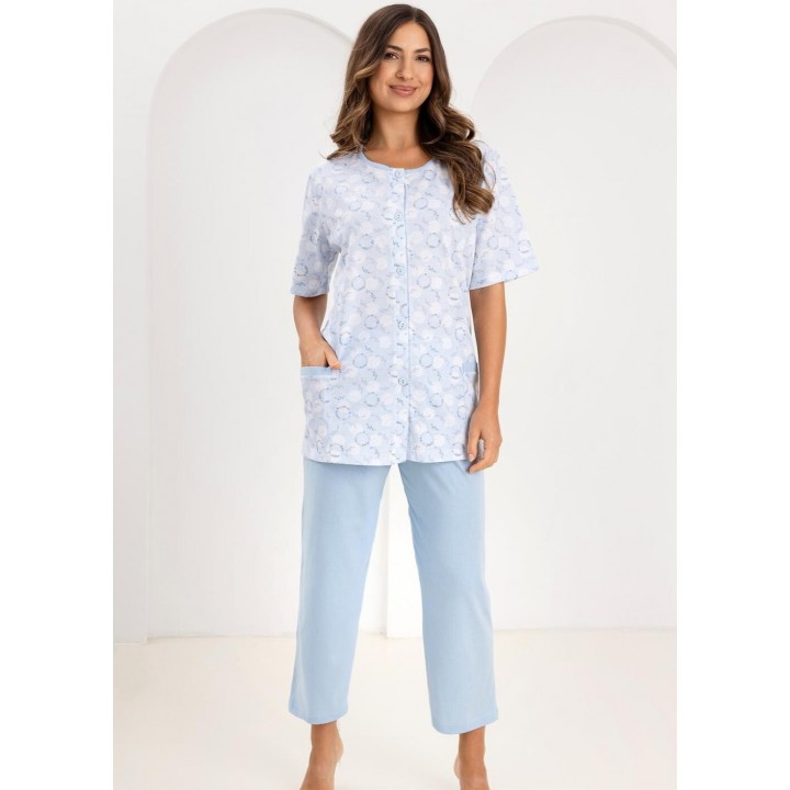Женская пижама REGINA 738, синяя, размер L