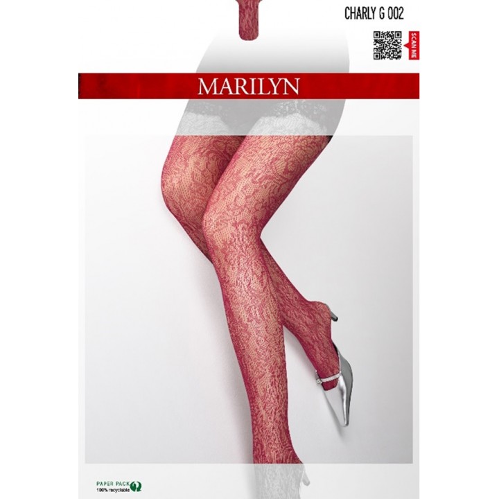 Колготки MARILYN CHARLY G002 ВИШНЕВО-ЧЕРВОНІ 3/4