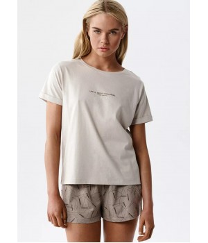 Піжама ATLANTIC NLP-508 WL26 бежевого/камбера кольору /L