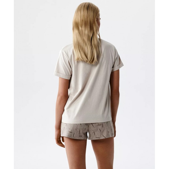 Пижама ATLANTIC NLP-508 WL26 бежевого/кемберного цвета /XXL