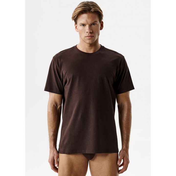 Футболка ATLANTIC NMT-033 WL26 коричневая /S