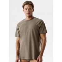 Футболка ATLANTIC NMT-033 WL26 темно-бежевая /S