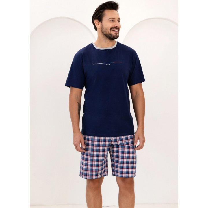 Мужская пижама REGINA 502 темно-синего цвета /XL