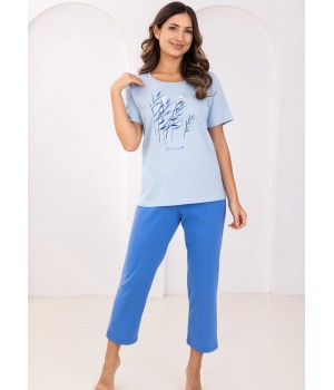 Женская пижама REGINA 740, синяя /L