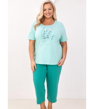 Женская пижама REGINA 740, зеленая / XXL