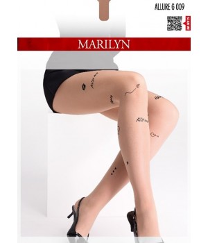 Колготки MARILYN ALLURE G009 БЕЖЕВО-ЧОРНІ 1/2