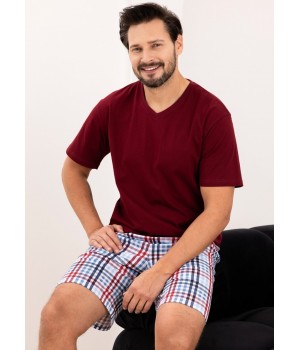 Мужская пижама REGINA 505, бордовая /XL