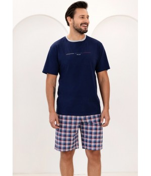 Мужская пижама REGINA 502 темно-синего цвета /L