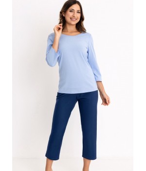 Женская пижама REGINA 744, синяя / XXL