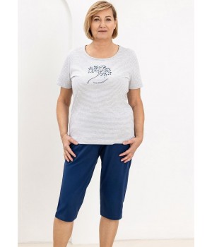 Женская пижама REGINA 732 темно-синего цвета / XXL